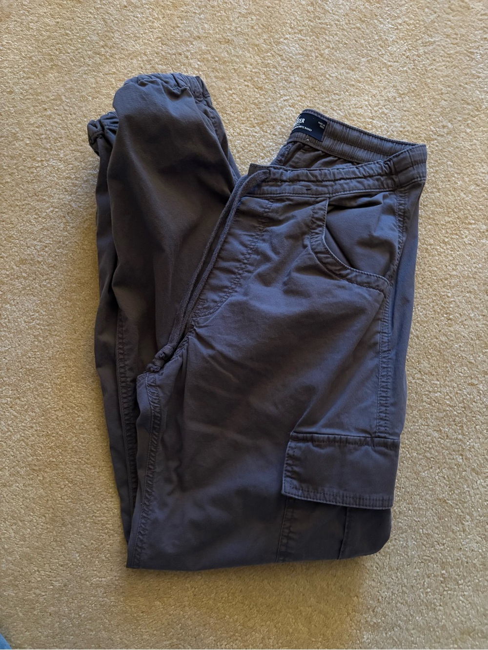 Dark Grey Hollister Cargo Pants